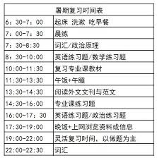 打造完美暑假：一步步制定超实用计划表秘籍