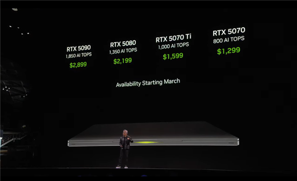 NVIDIA RTX 50系列价格正式公布！549美元起