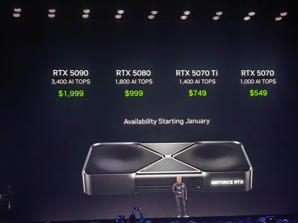 NVIDIA RTX 50系列价格正式公布！549美元起